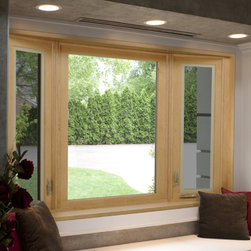 Bay window with woodgrain interior - Products