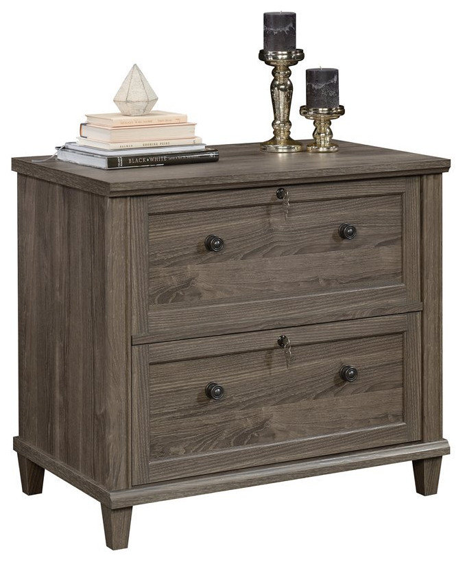 Sauder Hammond Engineered Wood Lateral File Cabinet in Emery Oak ...