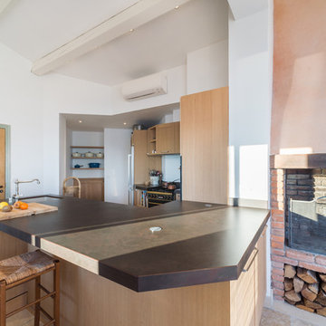 Cuisine avec une vue époustouflante sur la méditerrannée