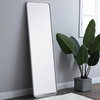 Elegant Decor MR801860WH Soft Corner Metal Rectangular Mirror, 18"x60"