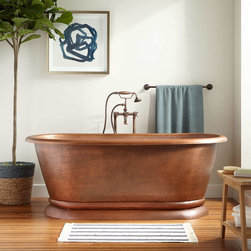KAELA COPPER PEDESTAL TUB - Bathtubs