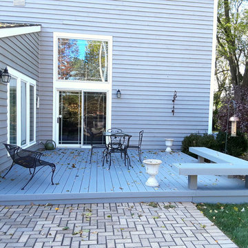 Timber Tech Deck with Floating Bench by Geneva, IL Deck Designer