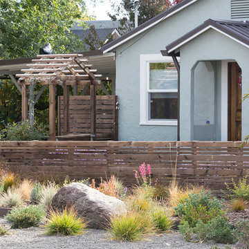 Short Cedar Fence + Arbor