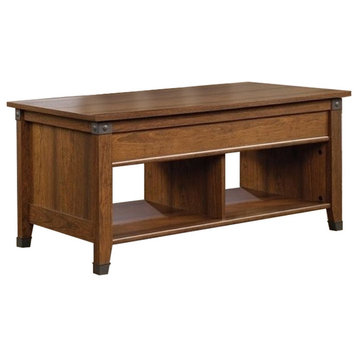 Pemberly Row Lift Top Coffee Table in Washington Cherry