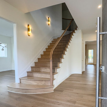 Project #144 | Slightly Curved Transitional Staircase