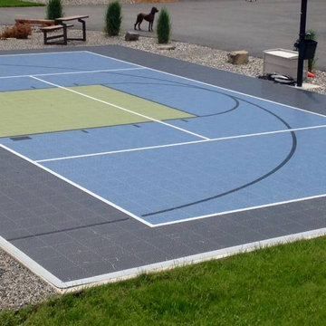 Dream Backyard with a SnapSports Home Game Court -