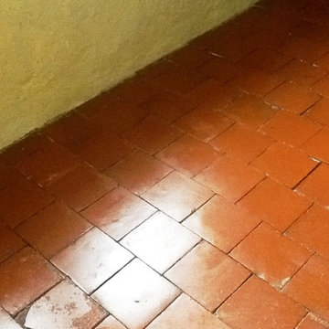 Red Quarry Tiled Floor Restored in Abington