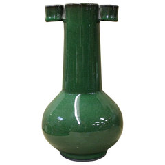 Chinese Ru Ware Celadon Ceramic Green Color Vase cs2548S Chinese Ru Ware Celadon Ceramic Green Color Vase cs2548S