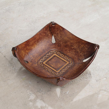 Brown Lasso Window Leather Catchall