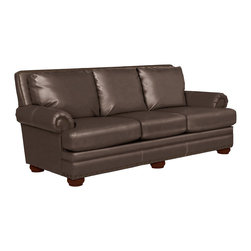 Brennan Premier Sofa by La-Z-Boy shown in Cigar - Products