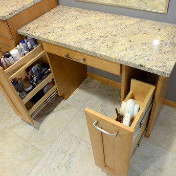 Crystal Cabinets- Elegant Maple Bathroom