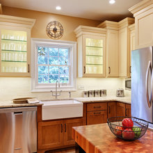 sink with light granite