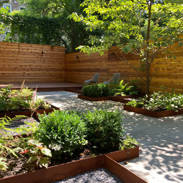 Angular Corten Steel Garden