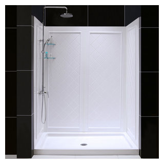 DreamLine 36 x 48 Base and QWALL-5 Shower Backwall Kit - DL-6193C-01