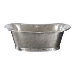 Argenta Bateau bath with Brushed Nickel Interior - Baths