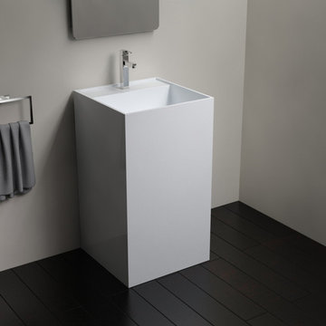 Modern Square Shaped Stone Resin Freestanding Sink - SB-03 - Matte or Glossy