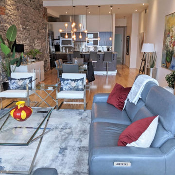Living room open-concept in Old Montreal