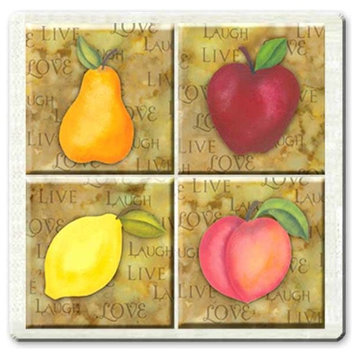 Orchard Peel and Stick Tiles, 4-Piece Set