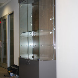 Glass display case - Display And Wall Shelves 