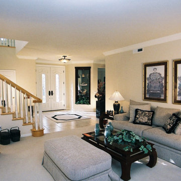 AFTER - New Ceiling with Crown Moulding