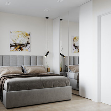 Design of the Master Bedroom in Scandinavian Style
