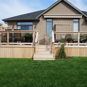 Back Yard Composite and Cedar Deck