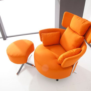 MyKiwi Swivel Rocking Arm Chair by Famaliving California