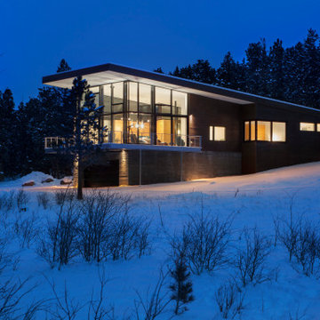 Lodgepole Cabin | Exterior Evening