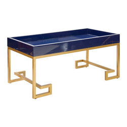 Conrad Navy Lacquer Table - Coffee Tables