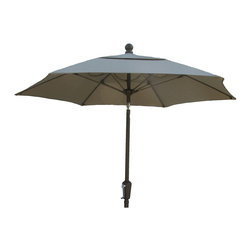 FiberBuilt Umbrellas LLC - 7.5 Foot Hexagonal Beige Champ Bronze Garden Umbrella By FiberBuilt Umbrellas - Outdoor Umbrellas