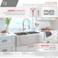 33"x 21" Stainless Steel Double Basin Undermount Kitchen Sink with Grids and
