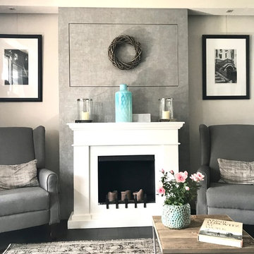 Kaminplanung mit TV & Interiorplanung