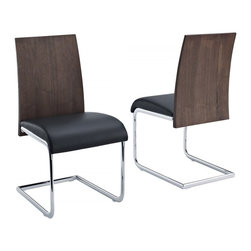 Estelle Walnut / Black Dining Chair - Dining Chairs