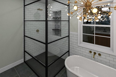 Bathroom - modern bathroom idea in Chicago