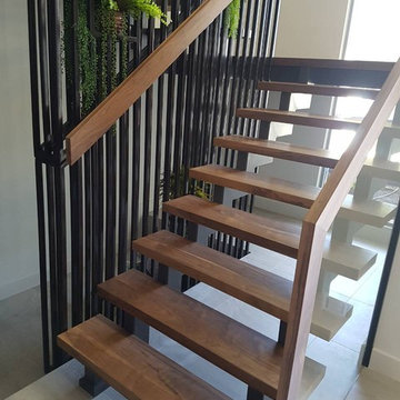 Solid American Black Walnut Stairs