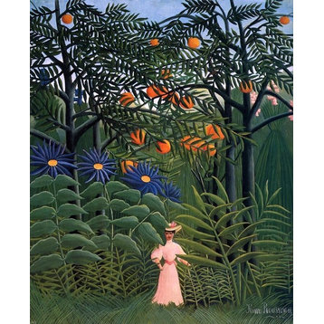 Henri Rousseau Woman Walking in an Exotic Forest Wall Decal