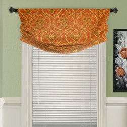 Priority Home & Design - Custom Relaxed Roman Valance - Select From 500+ Fabrics - Valances