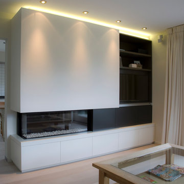 Kast op maat woonkamer ism QTD