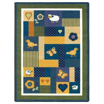 Joy Carpets Kid Essentials, Infants And Toddlers Baby Love Rug, 10'9"X13'2"