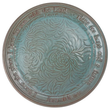 Panama Turquoise Scripture Platter