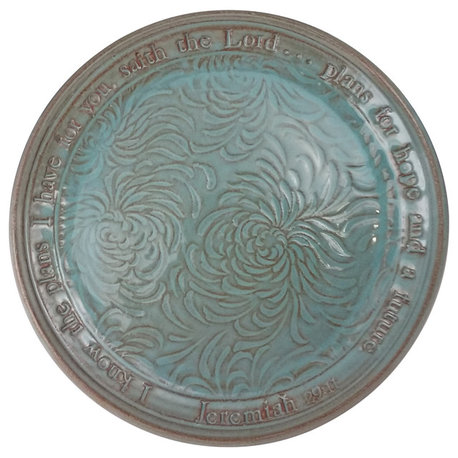 Panama Turquoise Scripture Platter