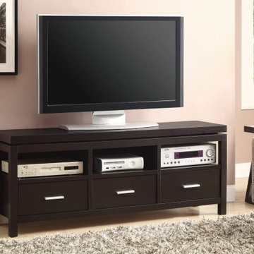 3 Drawer TV Console (Cappuccino)