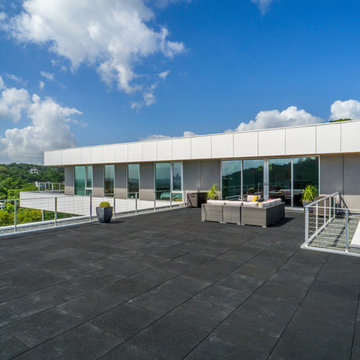 West Lake Hills Infinity Edge Pool & Decks (Ipe, Cable Railing)