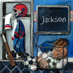 Sports Locker Bedroom - Kids Decor