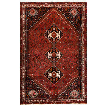 Persian Rug Shiraz 8'10"x5'10" Hand Knotted