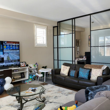 Separation between office and living room | Séparation entre bureau et salon