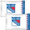 NHL New York Rangers Hockey Set of 2 Logo Pillowcases