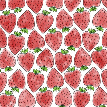 "Strawberry Bliss" Pillow 18"x18"