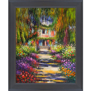 La Pastiche Garden Path at Giverny with Gallery Black, 20" x 24"