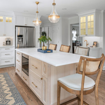 White oak and White Custom Kitchen